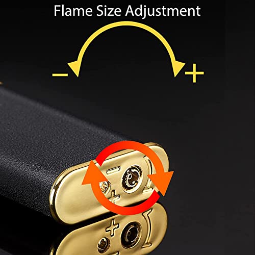 Encendedor Dragon de Doble Llama Magic Dual Flame Negro miniatura 5