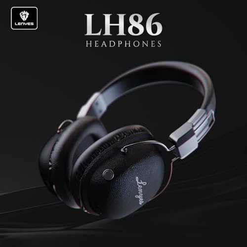 Image of Lenyes LH86 Wireless Over-Ear Headphones | Bluetooth 5.4 | 40mm Drivers | 20H Playtime | Fast Charging | Foldable Lightweight Design | HD Calls | Deep Bass | Perfect for Music, Work & Travel