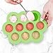 WeeSprout Silicone Freezer Tray with Clip on Lid Perfect Food Storage Container for Homemade Baby Food, Vegetable, Fruit Purees, and Breast Milk (Bright Green, Ten 1.5 Ounce Sections)