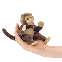 Folkmanis Mini Monkey Finger Puppet , Brown