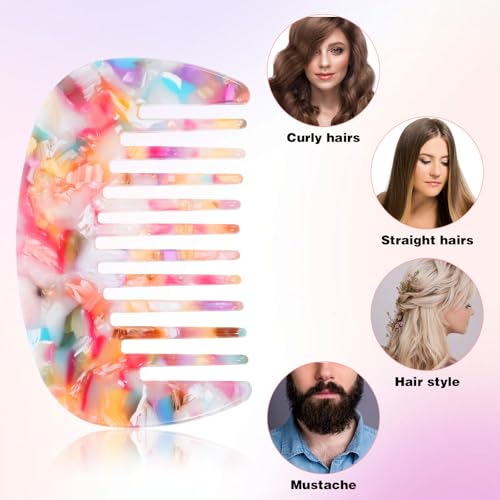 Peine Mini Mabor Dientes Anchos Antiestático Multicolor miniatura 5