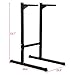 Ollieroo Heavy Duty Dip Stand Freestanding Dip Station Parallel Bar Bicep Triceps Home Gym Dipping Station Dip Bar-Black
