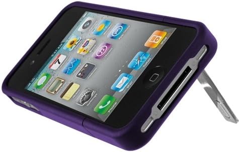 Seidio CSRSIPH4K-PR SURFACE Reveal Case with Metal Kickstand for Apple iPhone 4/4S - 1 Pack - Retail Packaging - Amethyst