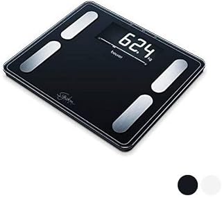 Báscula de baño con análisis corporal Signature Line BF410 - Negro | Análisis preciso de todo el cuerpo | Cálculo del IMC | Área de pie XXL | Pantalla digital XXL | Capacidad de peso de 200 kg.