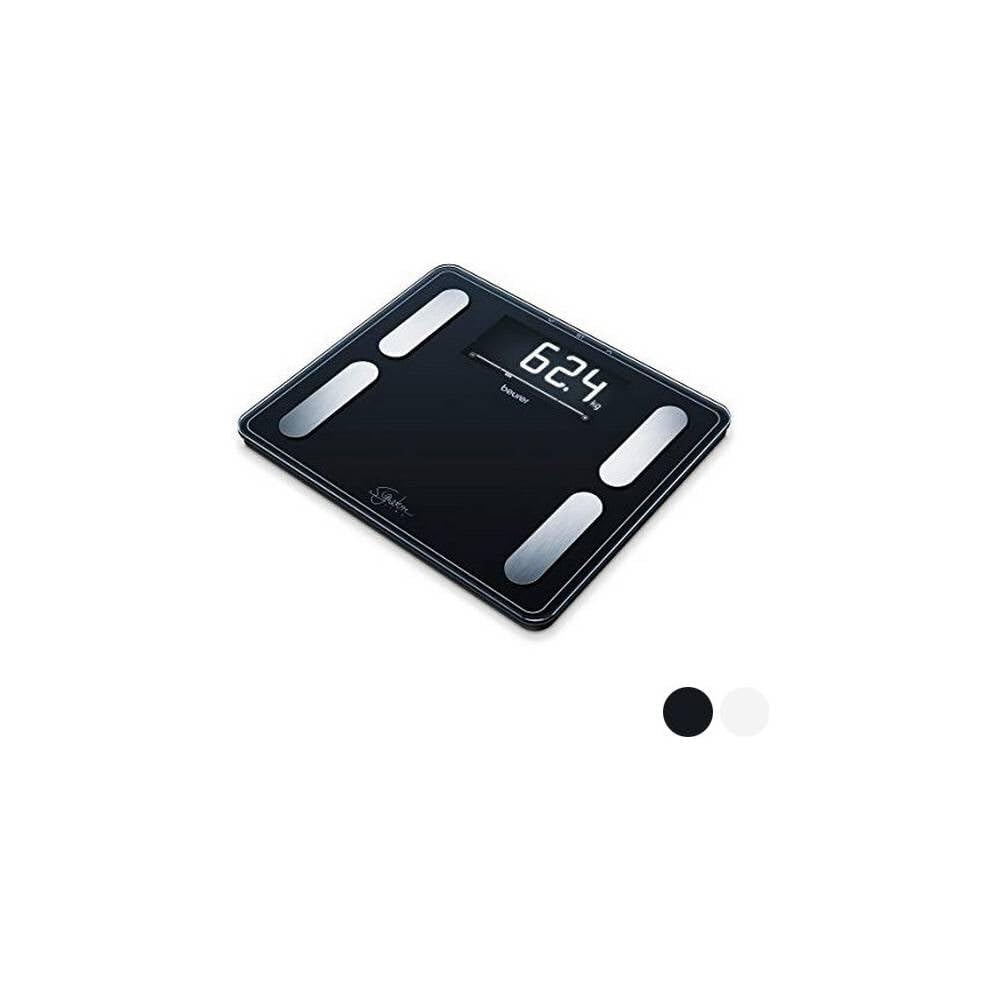 Báscula de baño con análisis corporal Signature Line BF410 - Negro | Análisis preciso de todo el cuerpo | Cálculo del IMC | Área de pie XXL | Pantalla digital XXL | Capacidad de peso de 200 kg.