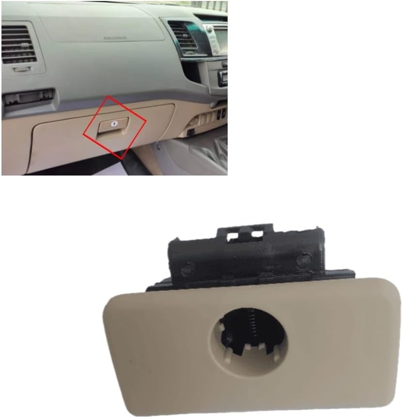 Car Accessories,for Replacement 4, Toyota Fortuner Beag Colour ABS Plastic Glove Box Latch Dash Board Lock [0723]