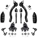 Detroit Axle - New 10-Piece Front Suspension Kit - 2 Lower Ball Joints, 2 Sway Bar End Links, All 4 Inner and Outer Tie Rod Ends - 1.8L Models Only