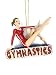 Girl Gymnast Gymnastics Sports Player Christmas Tree Ornament