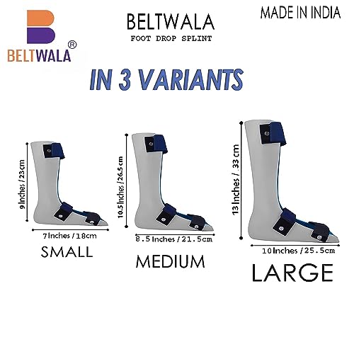 Image of Unisex Foot Drop Splint Made With polypropylene Material Inside Coated With Soft EVA Padding For Ankle Pain, Knee Support, Heel Support, Foot Care (M, Left)