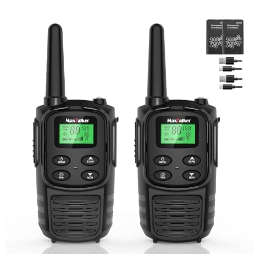 MaxTalker Rechargeable Walkie Talkies