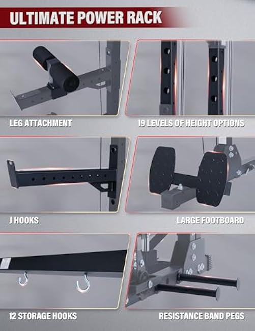 Major Fitness Drone3 Smith¡÷ Machine ¨C All-in-One Home Gym Squat Rack with Weight Bar, Cable Crossover Machine ¨C Heavy-Duty Fitness Equipment for Strength Training and Full-Body Workouts