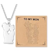 Stainless Steel Inspirational Message Tag Pendant Necklace – Dad/Mom To Son/Daughter, Gift Box Included