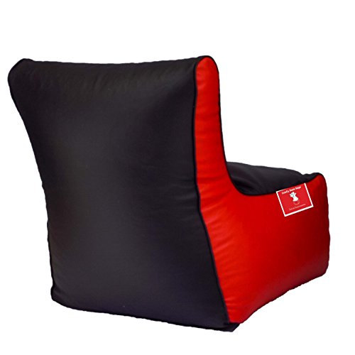 Image of Biggie Bean Bags Bean Chair XXL Bean Bag Without Fillers Cover (Black and Red)