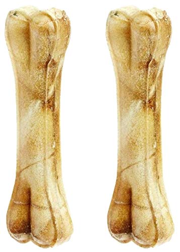 Sage Square Pressed Rawhide Bone Treat for Healthy Dog Heathcare (6 Inch) (Pack of 2 Bones) (B081F38G2H) Amazon Price History, Amazon Price Tracker