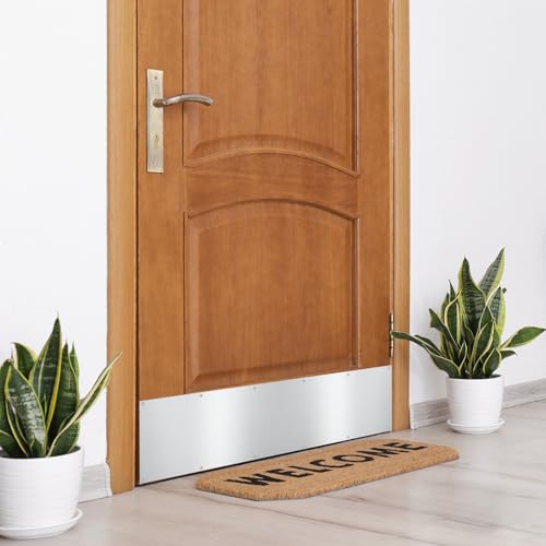 image for Tatuo 4 Pcs Door Kick Plates for Exterior Interior Doors Protection De