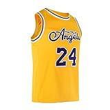 POYI Youth #24 Sports Yellow Basketball Jeresy Fans Jersey Stitched 90S Hip Hop Fashion 24 Retro...