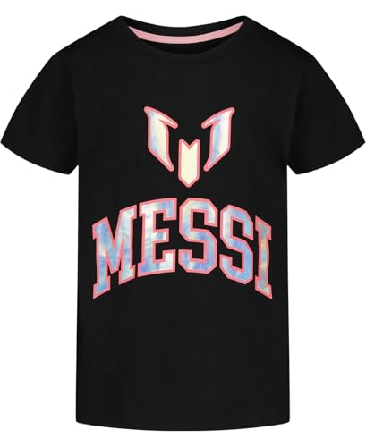 Image of Messi Girls' Lifestyle Short Sleeve T-Shirt, Slim-fit Graphic Tee