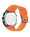 TEARTRACE Mens Watches Unique Fashion Casual Watches for Men Analog Digital Luminous Chronograph Multifunctional Sprot Quartz Wrist Watch with Silicone Strap Elegant Gifts for Men（Orange）