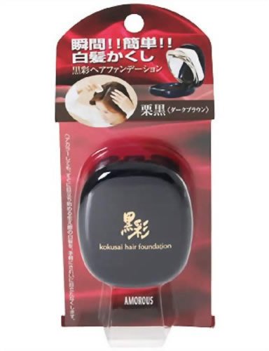 Amazon | 黒彩 ヘアファンデーションA 栗黒(ダークブラウン) | 黒彩(こ