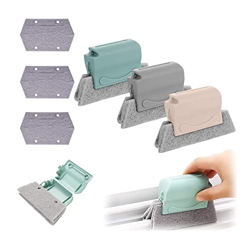 SUWYNJ Brosse de Nettoyage de Fenêtre Magique 6 Pcs Nettoyage des Rails D'écart de Porte Réutilisable Brosse de Nettoyage de Rainure Créative Nettoyage Rapide de Tous Les Coins et Espaces Cover