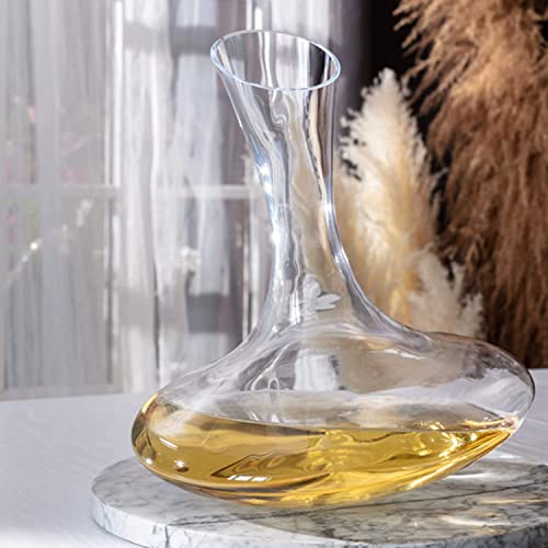 Image of Krosno Wine Decanter, 60.9 oz, Avant-Garde Collection | Carafe for Wine or Alcohol, Lead-Free Crystal Glass, Wine Dispenser, Glass Wine Bottle