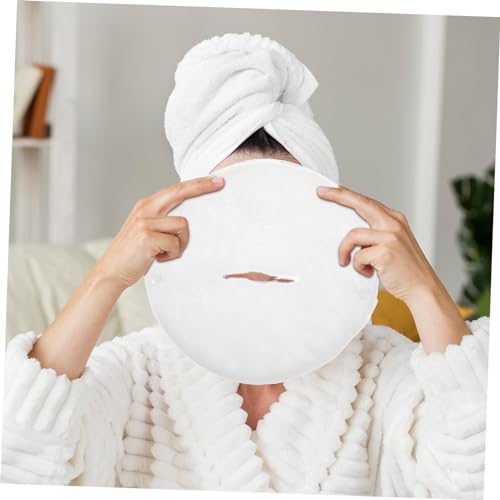 FOMIYES 4 Pcs Compressa Quente Facial Panos De Prato Toalhas Faciais Máscara Facial Toalhas Quentes