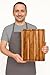 Teakhaus Cutting Board - Small (S) Wood Cutting Board with Juice Groove - Holiday Gift Ideas for Men and Women - Gift-Ready, Reversible, Edge Grain Wood, Knife Friendly - FSC Certified