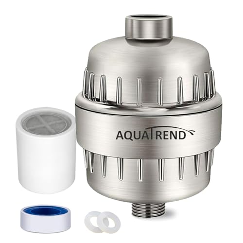 Image of Shower Head Filter, 15 Stage Shower Water Softener, Universal High Output Shower Filter for Removing Chlorine and Fluoride, Improves the Condition of Your Skin, Hair and Nails - Nickel