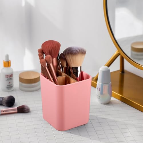 Bamboo-Toothbrush-Holder-for-Bathrooms-Toothpaste-Organizer-Pink-Detachable-Inserts-3-Slots-Bathroom-Counter-Organizer-for-Kids-Electric-Toothbrushes-Floss-Razors