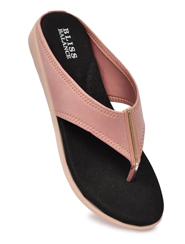 Image of Extra Soft Diabetic & Orthopedic Highcushioned Doctor Slippers|Flip-Flops Lightweight & Breathable Chappals|Comfortable Memory Foam Casual & Stylish for Women'sBB944