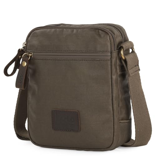 Bolso de hombre pequeño Lois: bandolera ajustable de lona para uso diario urbano