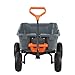 VEVOR 800lbs Poly Garden Dump Cart, Heavy Duty Wheelbarrow Yard Carts Wagons with 10in Tires, 180°Rotating Handle, Steel Frame and Quick Release System