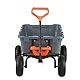 VEVOR Poly-Kippwagen, 362,9 kg, robuster Gartenwagen, 4-Rad-Schubkarre mit 25,4 cm Reifen, 180° drehbarer Griff, Stahlrahmen und Schnellspannsystem