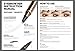 2 Pack 4-Tip Microblading Eyebrow Pen with 2 Brow Brushes, Waterproof Vegan Formula Eyebrow Pencils for Women to Effortlessly Create Natural Hair-Like Strokes, All-Day Wear (Black)