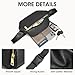 Kattee Fanny Packs for Women, Leather Crossbody Bags for Women Trendy, Small Belt Bag,Fashion Waist Packs with RFID Blocking, Black