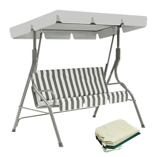 Toldo para columpio de jardín impermeable y ajustable con tela Oxford 210D 2