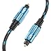 Produktbild Ultra HDTV Optisches Toslink Kabel - 0,5m, Ideal für Soundbars, Heimkinos, Receiver, Fernseher, PS4, Xbox - Vergoldete Stecker, Knickschutz, Glasfaserkern, Unterstützt Dolby Digital, DTS-HD, 5.1/7.1