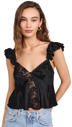 Amazon.com: FP Movement Women's HARMONY LACE TANK, SOLID BLACK