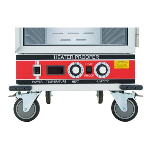 Empura Full-Size HPC Heated Holding/Proofing Cabinet | Heavy Duty Mobile Full Height Non-Insulated Food Warmer for Bakery Hotel | LED Thermometer, 36 Full-Size Pan Capacity, Aluminum, 1500W, 120V - Thumbnail 6