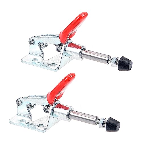 CoCud Toggle Clamp, GH-301-AM 110Lbs Holding Capacity, Push Pull Action Quick Release Down Clamp Duty - (Applications: for Woodworking), 2-Pieces