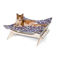 Amazon.co.jp: LEPSJGC 木製手作り猫ベッド猫ハンモッククレードル