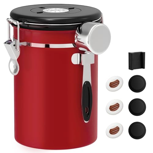 ShanSon Coffee Canister Airtight Coffee Container Stainless Steel Coffee Bean