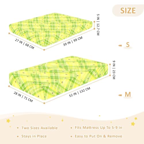 Drap de berceau en coton doux imprimé pour lit de bébé mixte - 5