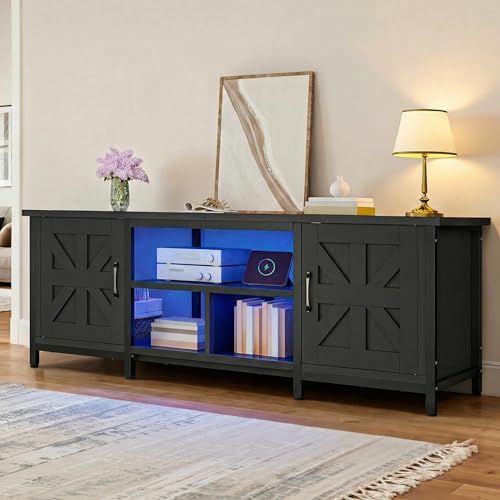 With Power Outlet & Led Lights, Tv Consoles For Tvs Up To 70