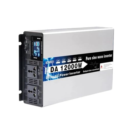 Convertidor Corriente Convertidor Frecuencia 12000 W CC 12 V 24 V 48 V A CA 220 V 230 V 110 V Banco Energía Solar Transformador Inversor Onda Sinusoidal Pura Convertidor(48V,230V(50HZ)_12000WW)
