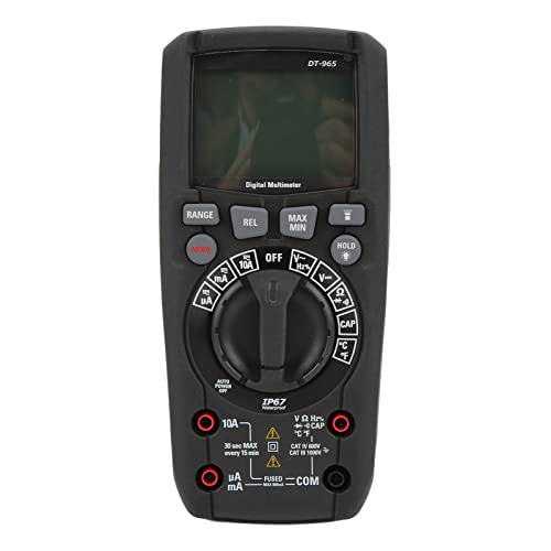 Multimètre Numérique pour tests en extérieur Cocoarm, grand écran True RMS 1000V - 6