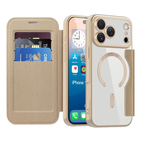 Étui portefeuille iPhone 17 compatible MagSafe avec porte-cartes coloris désert
