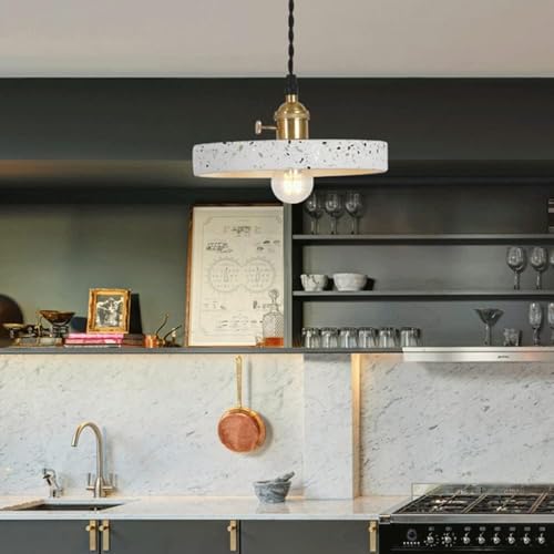 Pendant light restaurant marbre GWJKG suspension réglable douille E27 - 3