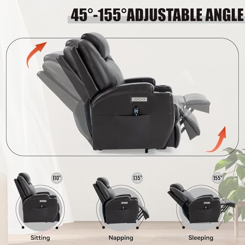 Sillón eléctrico reclinable con masaje y calor miniatura 3