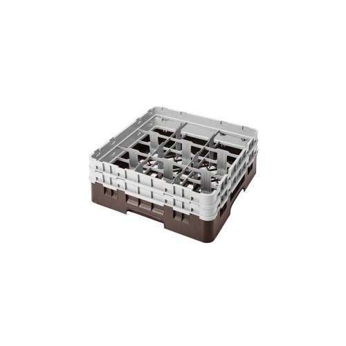 Camrack Glass Rack, W/2 Extenders, Full Size, 9 Compartments, 5-7/8'' Max. Dia., 5-1/4'' Max. (4 Pieces/Unit)